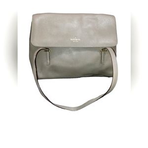 Kate spade shoulder bag grey cow lehater